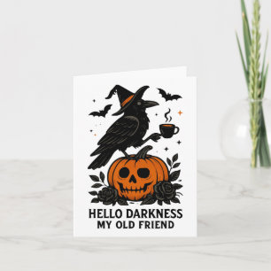 Carte Bonjour Ténèbres Mon Vieux Ami Halloween 1