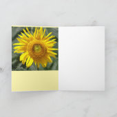Carte Bonjour Tournesol (Intérieur)