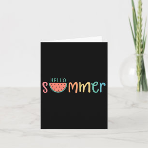 Carte Bonjour Vacances été Watermelon cadeau