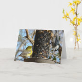 Carte Bonjour ! Vide à l'intérieur (Fleur jaune)