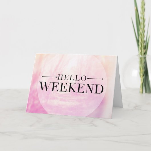 Carte Bonjour week-end (Devant)