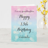 Carte Bonne 13ème anniversaire petite-fille (Fleur jaune)