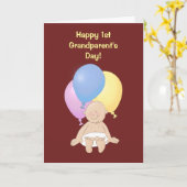 Carte Bonne 1ère Fête des Grands-Parents ! (Fleur jaune)