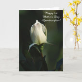 Carte Bonne 1ère Fête des Mères Petite-fille (Fleur jaune)