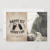 Carte Bonne 1ère photo de Fête des pères (Devant)