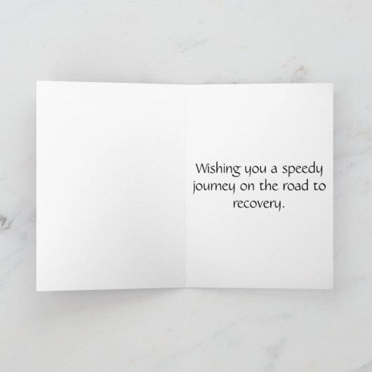 Carte Bonne amélioration Bientôt route vers la reprise (Intérieur)