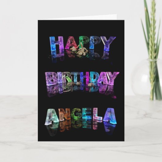 Carte Bonne Angela Card anniversaire (Devant)