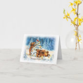 Carte Bonne année (Fleur jaune)