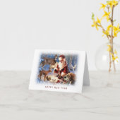 Carte Bonne année (Fleur jaune)