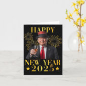 Carte Bonne année  (Fleur jaune)