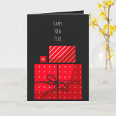 Carte Bonne année (Fleur jaune)