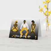 Carte Bonne année 2020 (Fleur jaune)