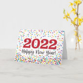 Carte Bonne année 2022 drôle (Fleur jaune)