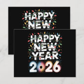 Carte Bonne année 2026 (Devant / Derrière)