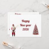 Carte Bonne Année 2026 (Devant/Arrière en situation)