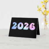 Carte Bonne année 2026 (Fleur jaune)
