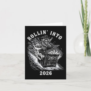 Carte Bonne année 2026 Au revoir 2025 Bonjour 2026 Famil