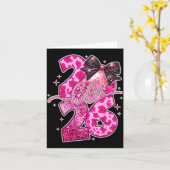 Carte Bonne année 2026 Boule disco Arc Nouvel An  (Fleur jaune)