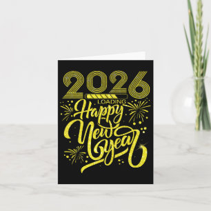 Carte Bonne année 2026 Chargement de feux d'artifice Par