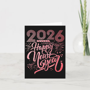 Carte Bonne année 2026 Chargement de la fête de feux d'a