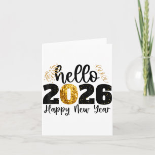 Carte Bonne année 2026 Fête du Nouvel An Amis Famille