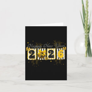 Carte Bonne année 2026 Fête du Nouvel An Amis Famille 