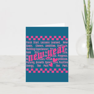 Carte Bonne année 2026 Mots Famille Correspondance Nouve
