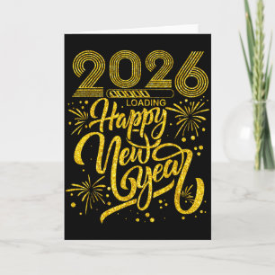 Carte Bonne année 2026 Nouvel An drôle Soirée du Nouvel