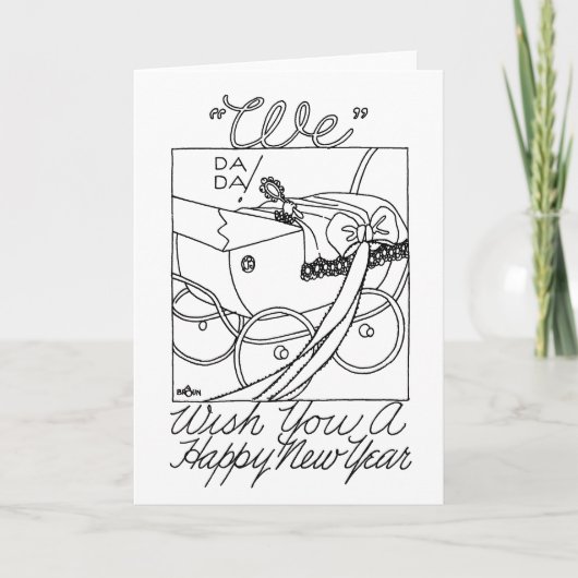 Carte Bonne année bébé (Devant)