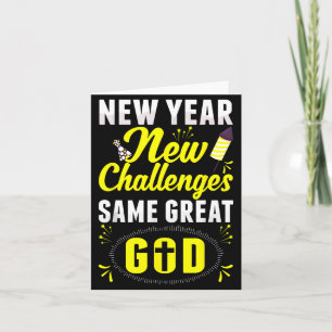 Carte Bonne année chrétienne Nouveaux défis Même grandeu