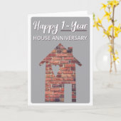 Carte Bonne année de ménage (Fleur jaune)