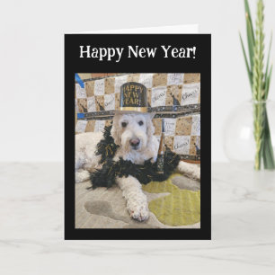 Carte Bonne année du chien