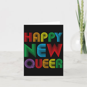 Carte Bonne année Eve Queer Gay Lgbt Drôle Années Lgbt