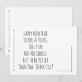 Carte Bonne année mieux que l'autre (Devant / Derrière)