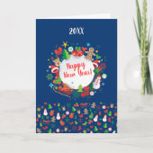 Carte Bonne année ! Noël (Devant)