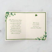 Carte Bonne année Prière irlandaise Bénédiction religieu (Intérieur)