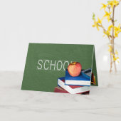 Carte Bonne année scolaire (Fleur jaune)