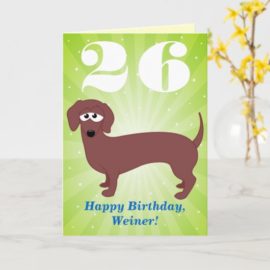 Carte Bonne année Weiner (Fleur jaune)