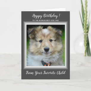 Carte Bonne Anniversaire Mondes Meilleur Chien Papa Fram