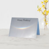 Carte Bonne Anniversaire Rare Visage Rainbow Card (Fleur jaune)
