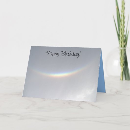 Carte Bonne Anniversaire Rare Visage Rainbow Card (Devant)