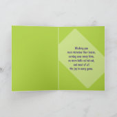 Carte Bonne Anniversaire, 🎾 vert Tennis Anniversaire Ca (Intérieur)