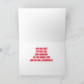 CARTE BONNE ANNIVERSAIRE VIN AMI À BOIRE (Intérieur)