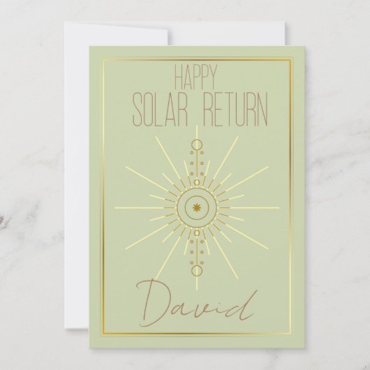 Carte Bonne Astrologie d'anniversaire (Devant)