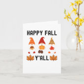 Carte Bonne Automne Y'All, Automne Breeze Feuilles Autom (Fleur jaune)