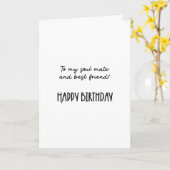 Carte Bonne bestie d'anniversaire ! ...drôle (Fleur jaune)