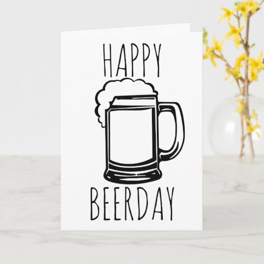 Carte Bonne bière (Fleur jaune)