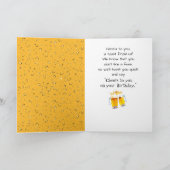 Carte Bonne Bière D'Anniversaire Avec Sparklers (Intérieur)