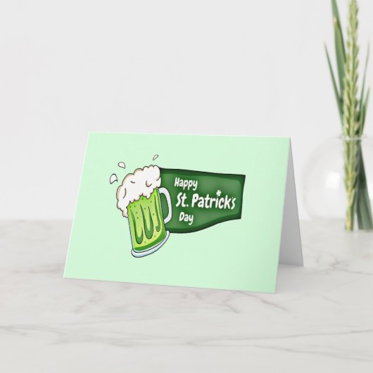 Carte Bonne bière St. Patricks Day (Devant)