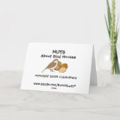 Carte Bonne Birthday Bird House CARD (Dos)